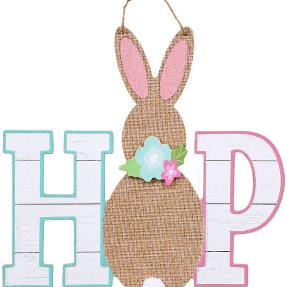 Hop Easter Bunny Sign - Picture 2 of 3